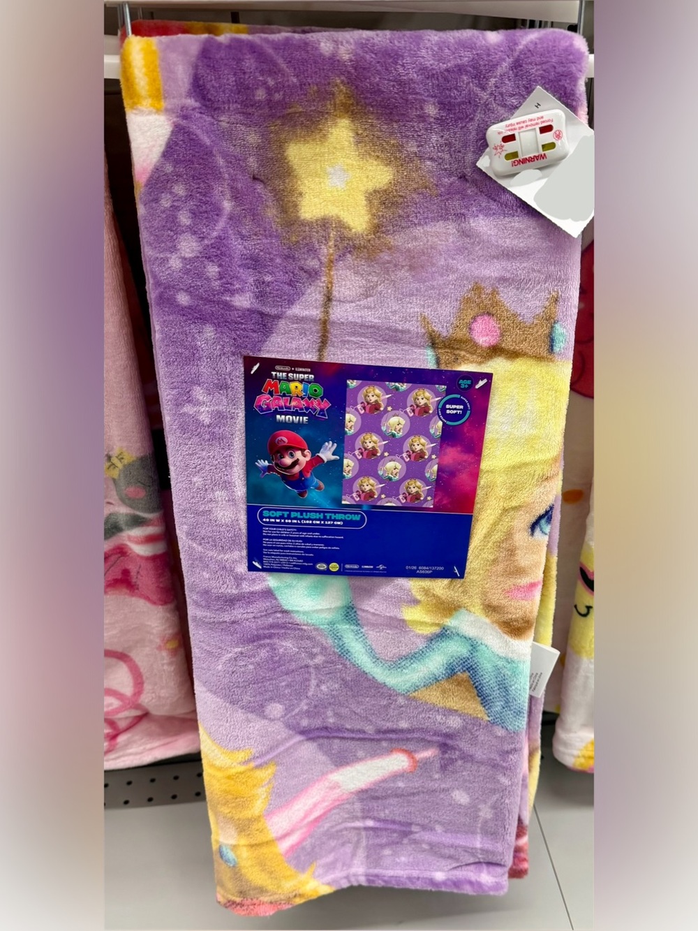super mario galaxy plush blanket throw